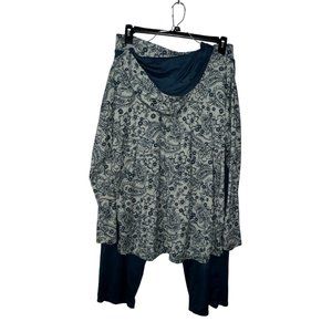 Comfortcode Cuddle Duds Teal Loungewear Hoodie and Pants Size Large